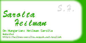 sarolta heilman business card